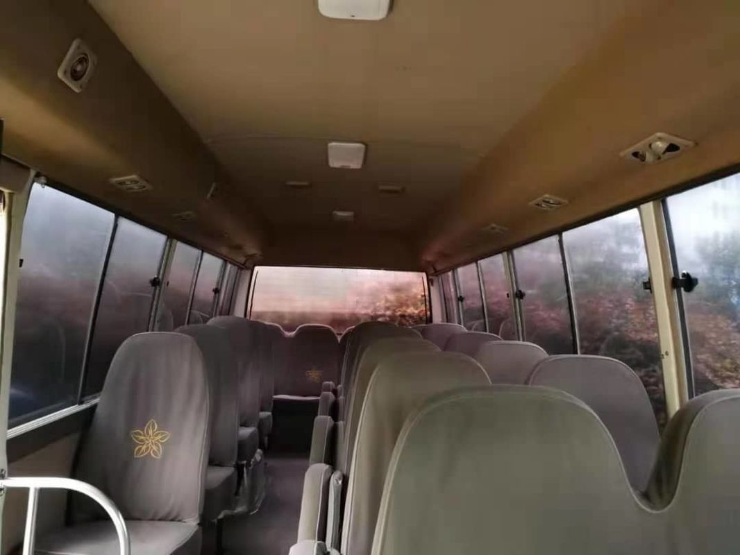 1HZ محرك ديزل تويوتا Coaster Bus 30 مقاعد ناقل حركة يدوي صندوق مع AC