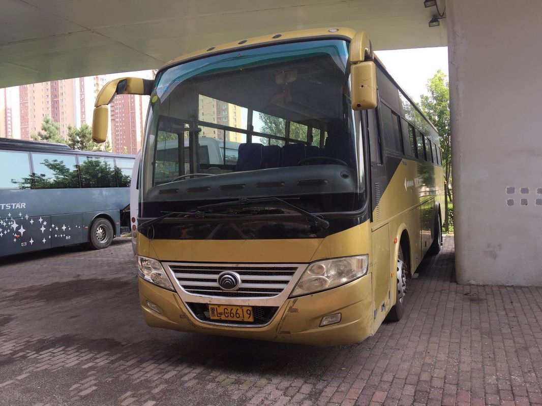 ZK6112D 52 مقاعد - محرك ديزل أمامي يستخدم باص yutong موديل Mid - أصفر نموذج محرك اليد اليسرى
