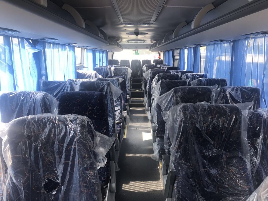 SLK6118 Shenlong Brand 50 Seat New 2019 Coach Bus White Diesel Left Steering Drive Pretty Nice Buses