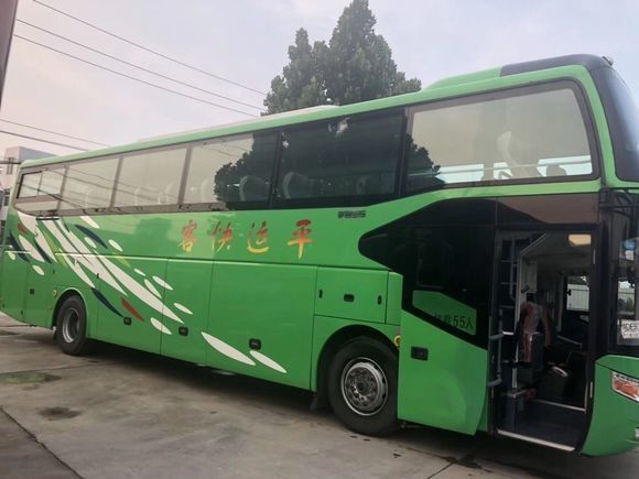 Diesel 6126 LHD Used Yutong Bus 55 Seat 2015 Year Euro Iv Emission Standard