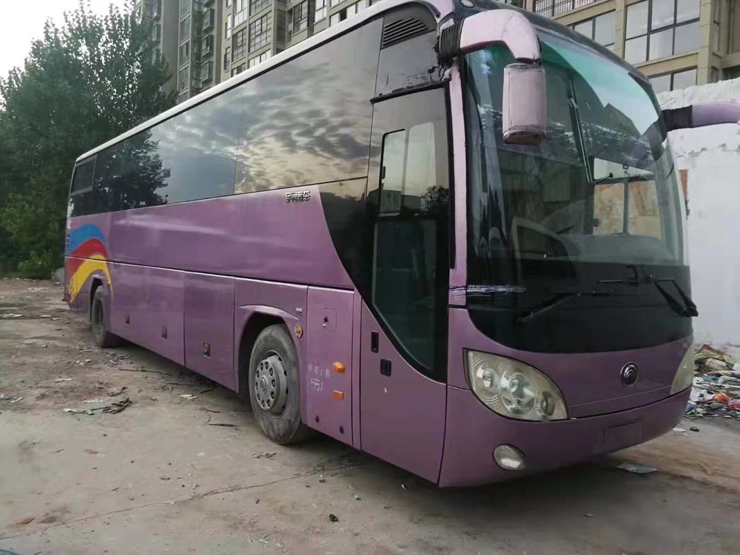 المقود الأيسر يستخدم 55 حافلة 2011 سنة 6120HY19 بنفسجي مع مقاعد جلدية