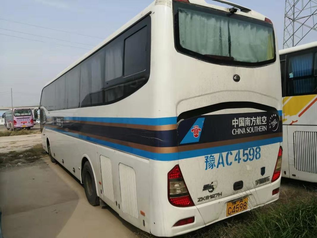51 مقعدًا ببابين حافلة ركاب مستعملة LHD / RHD Zk6127 موديل Yutong Bus 2010 Year