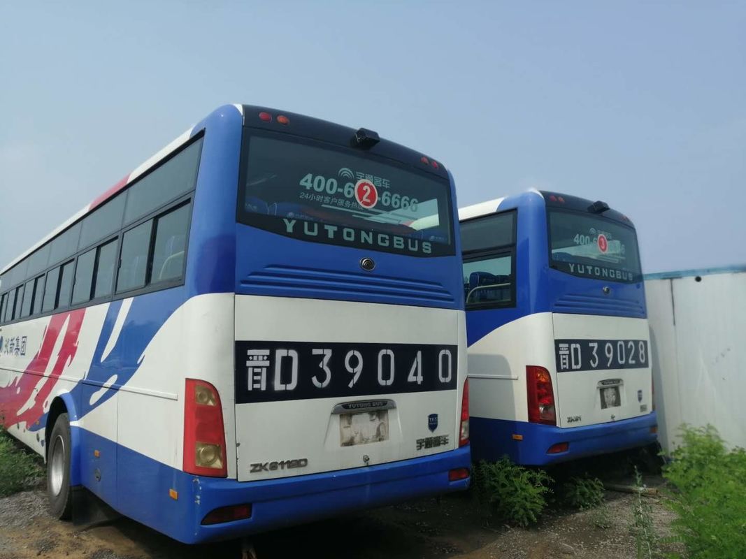 تستخدم Yutong Bus ZK-6112D 53 مقعدًا 110 كم / ساعة تستخدم الحافلة الأمامية المحرك