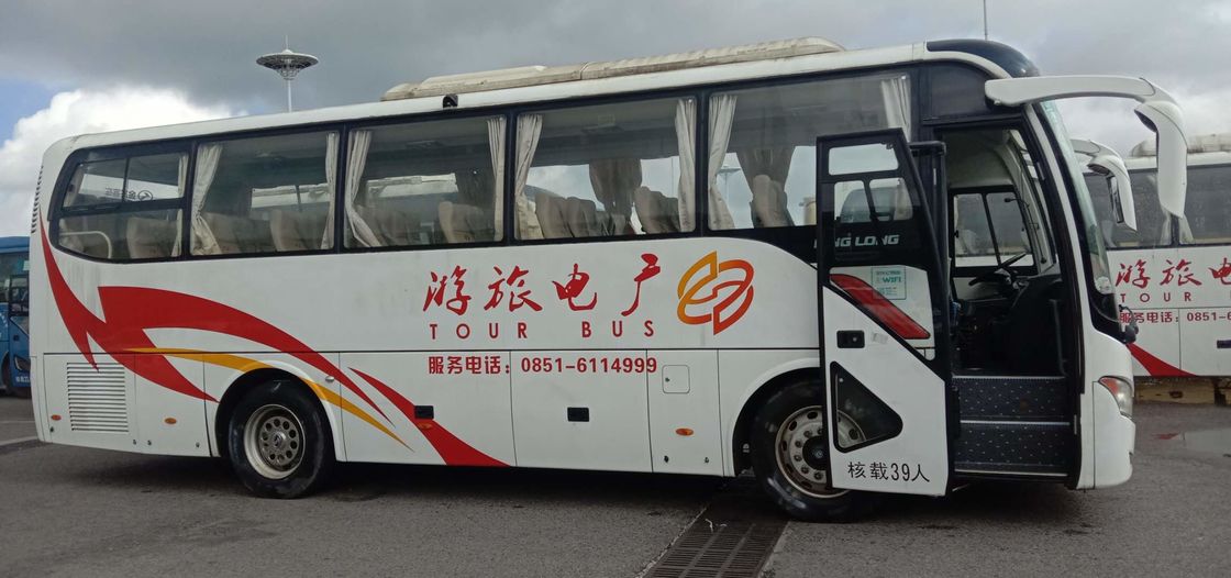 2015 سنة ديزل 168kw Kinglong XMQ6898 حافلة سياحية مستعملة 39/45 مقاعد فاخرة