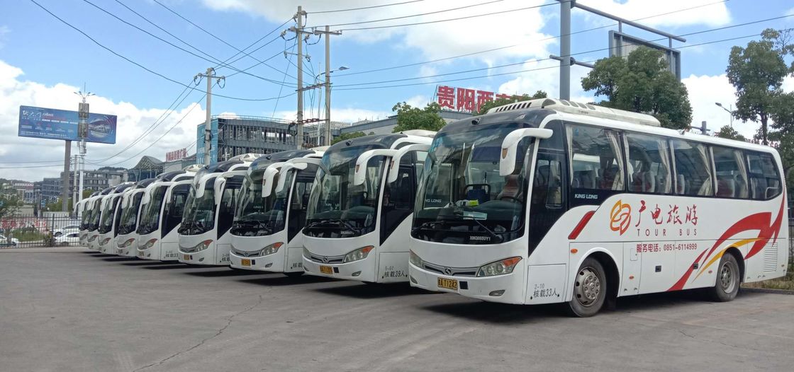 2015 سنة ديزل 168kw Kinglong XMQ6898 حافلة سياحية مستعملة 39/45 مقاعد فاخرة