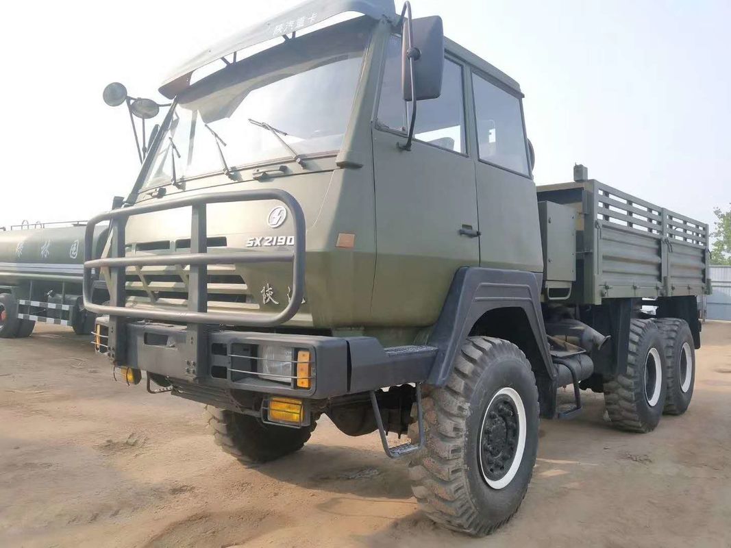 استخدام تجاري خاص على الطرق الوعرة مستعملة 280HP 6x6 Army Cargo Truck Shacman 2190 مجدد