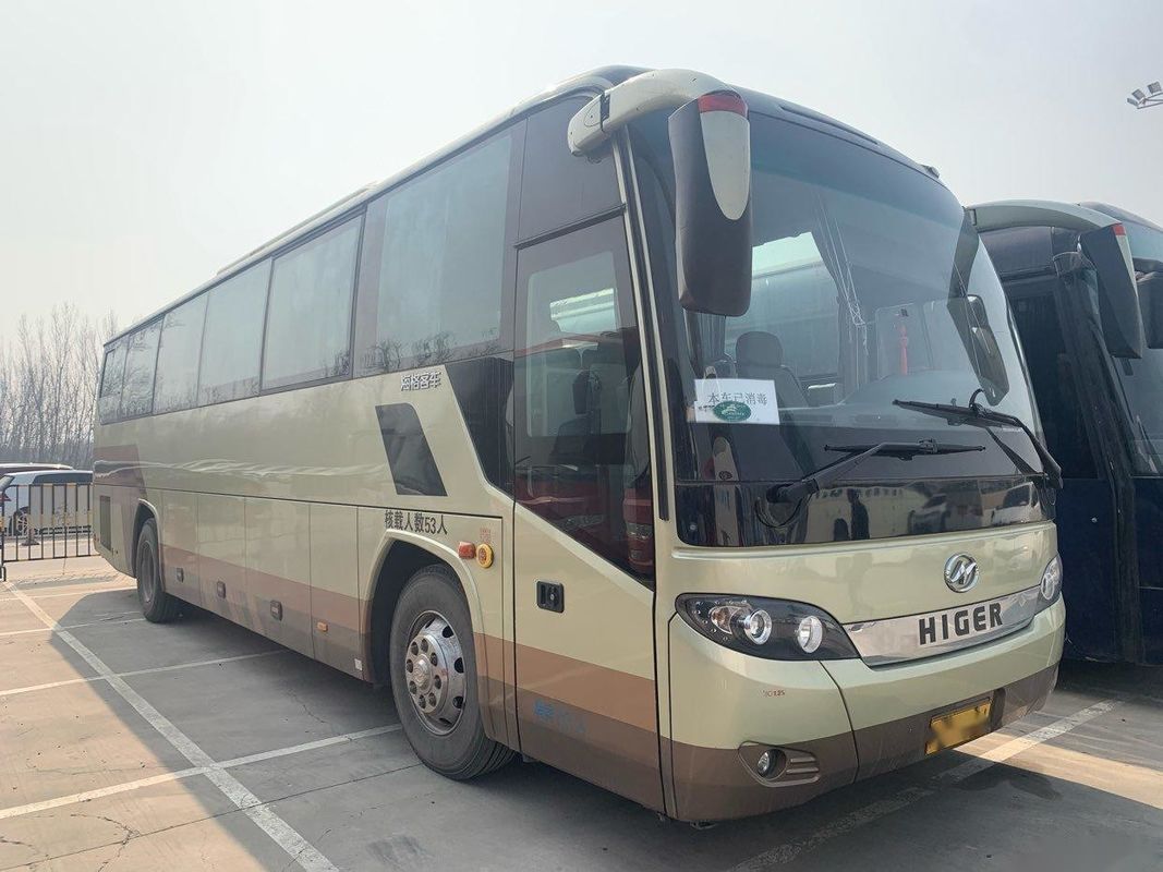 محرك خلفي LHD ماركة Higer موديل KLQ6115 حافلة ركاب فولاذية مستعملة حافلة 53 مقعدًا