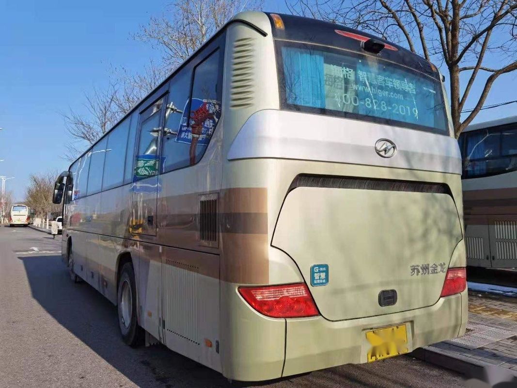 محرك خلفي LHD ماركة Higer موديل KLQ6115 حافلة ركاب فولاذية مستعملة حافلة 53 مقعدًا