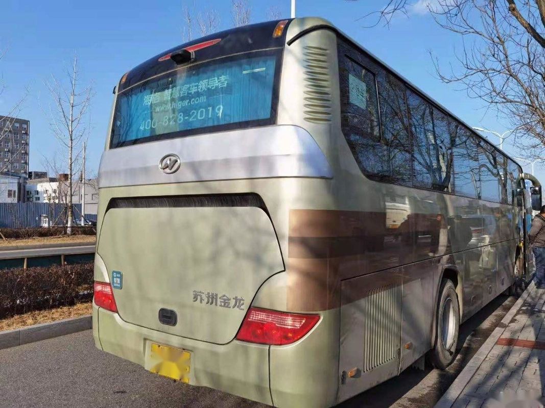 محرك خلفي LHD ماركة Higer موديل KLQ6115 حافلة ركاب فولاذية مستعملة حافلة 53 مقعدًا