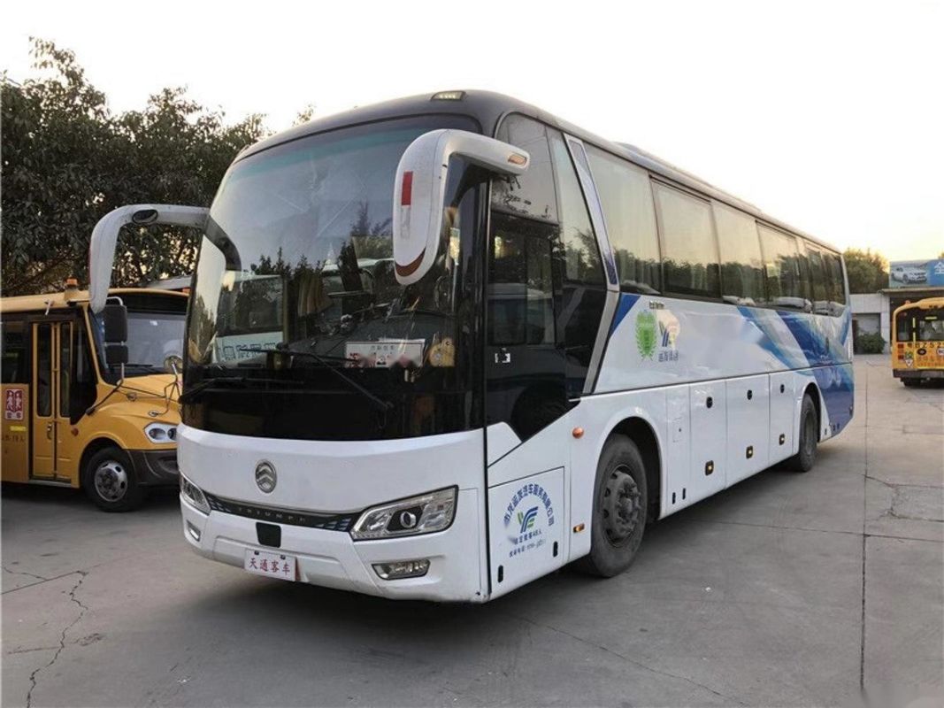 Yuchai Engine VIP مقاعد مستعملة مدرب مزدوج الأبواب وسادة هوائية الشاسيه حافلة ركاب تستخدم Golden Dragon Bus XML6112 48 مقعدًا