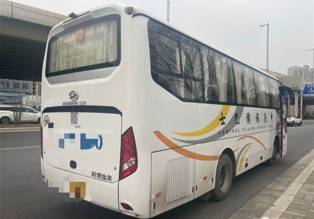 220Hp 39 مقعدًا تستخدم Higer Bus 2016 سنة 2nd Hand Coach Bus مع Euro IV ديزل و AC