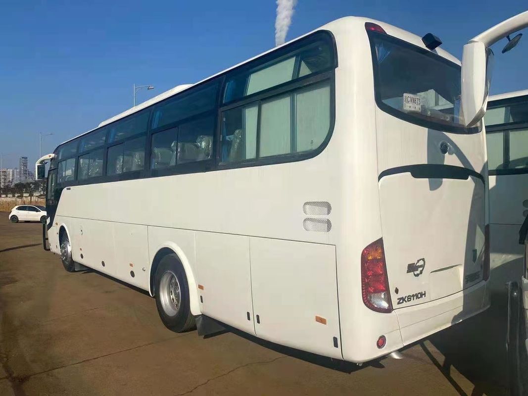 2012 سنة ديزل تستخدم حافلات Yutong 51 مقعدًا Zk6110 أبيض اللون مع ممتص الصدمات