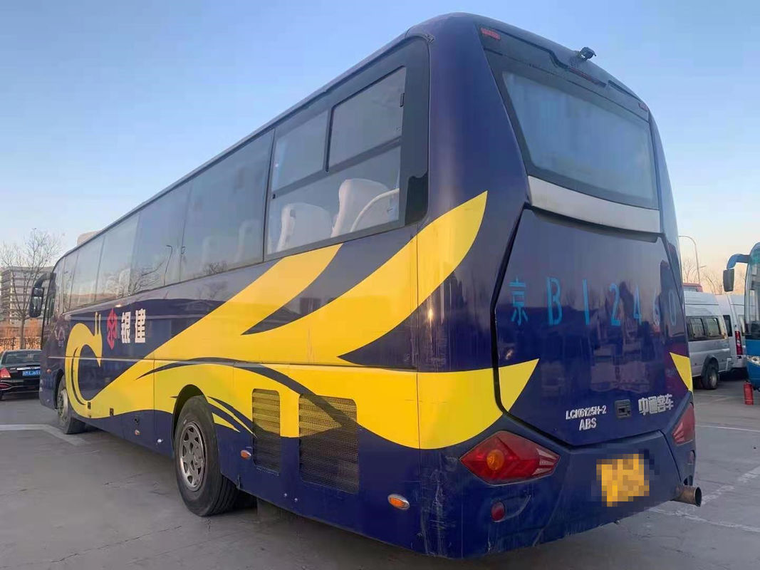 2012 سنة 53 مقاعد مستعملة ZHONGTONG Coach Bus LCK6125H مع مكيف هواء للسياحة
