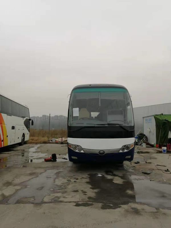 47 مقعدًا تستخدم Yutong ZK6107 Bus Used Coach Bus 2014 Year 100km / H Steering RHD