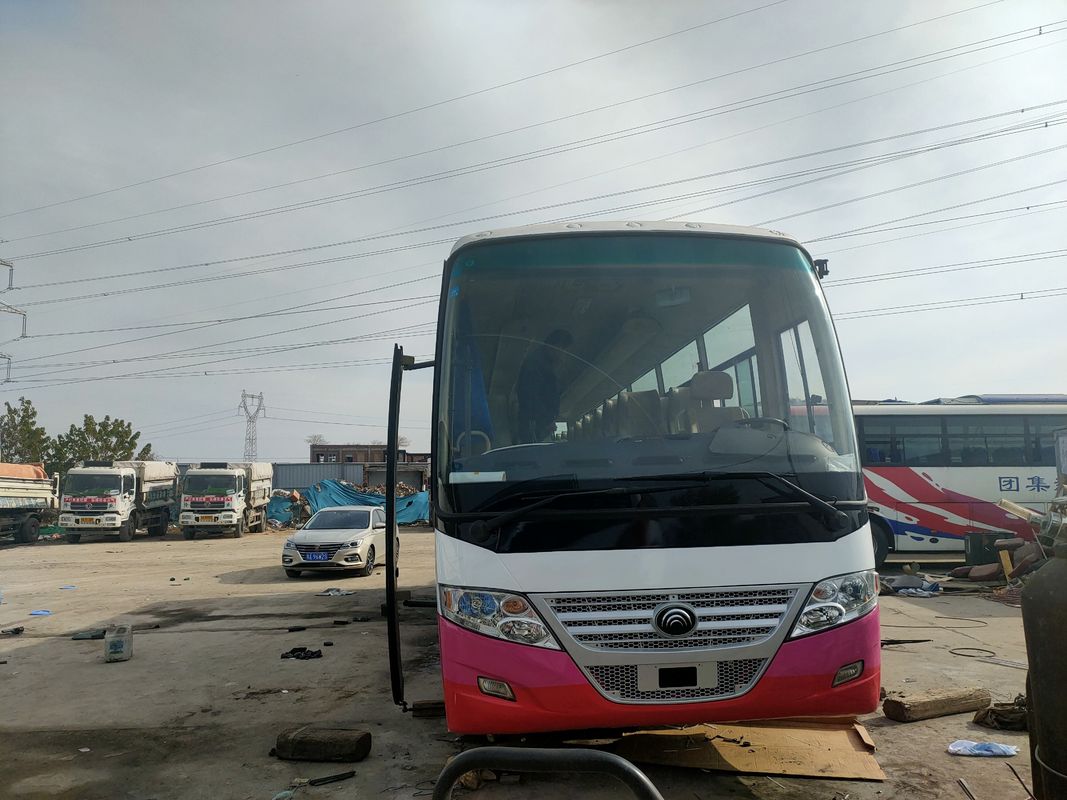 57 مقعدًا 2014 سنة مستعملة محرك ديزل Yutong Bus ZK6112D LHD Driver لا حادث