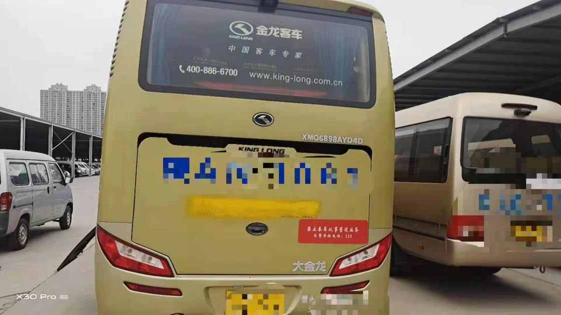 تجديد 2013 سنة مستعملة King long XMQ6898 Coach Bus 39 مقعدًا تستخدم محرك ديزل للحافلات بدون حوادث حافلة LHD
