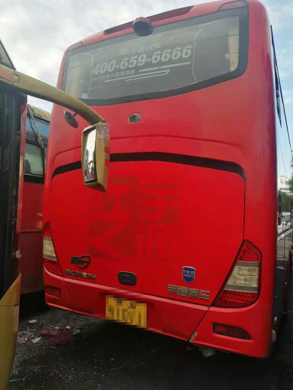 54 مقعدًا تستخدم Yutong ZK6127H Bus حافلة حافلة مستعملة عام 2011 بمحرك ديزل بحالة جيدة
