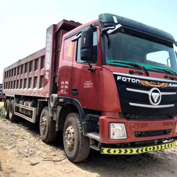 375HP الصين 6X4 8X4 FOTON AUMAN شاحنة قلابة مستعملة 50 طن سعر LHD RHD