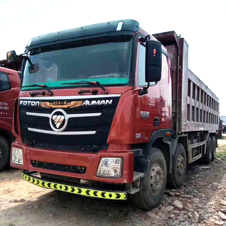 375HP الصين 6X4 8X4 FOTON AUMAN شاحنة قلابة مستعملة 50 طن سعر LHD RHD