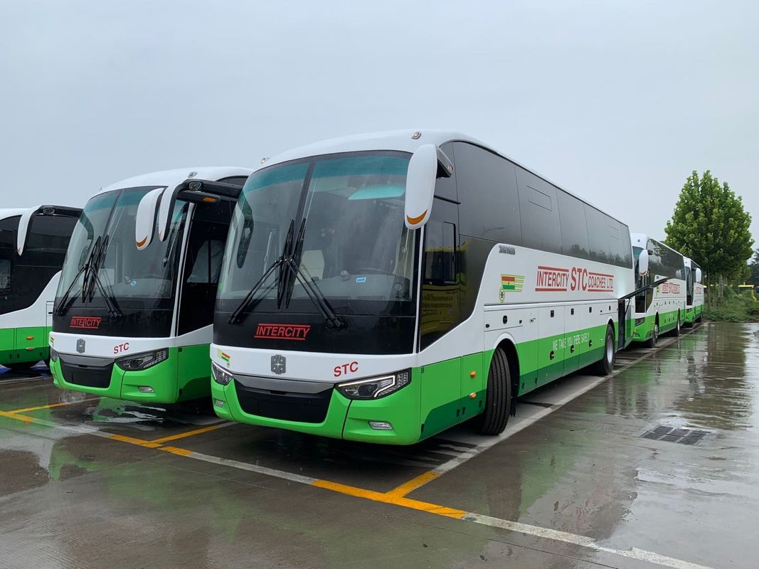 تستخدم Zhongtong Bus LCK6128 New Bus 56 مقعدًا أبواب مزدوجة كبيرة المقصورة الخلفية المحرك