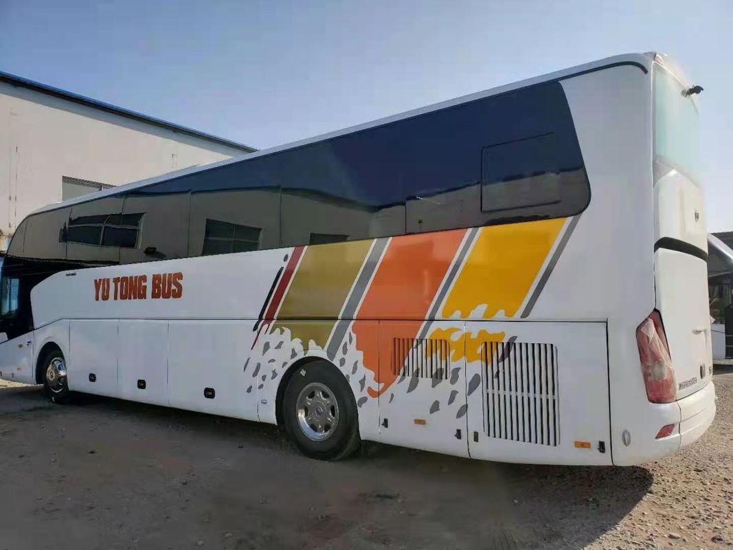 تستخدم Yutong Coach ZK6122 53seats أبواب مزدوجة Euro III Yuchai محرك منخفض الكيلومتر مستعمل حافلة سياحية هيكل Airbang