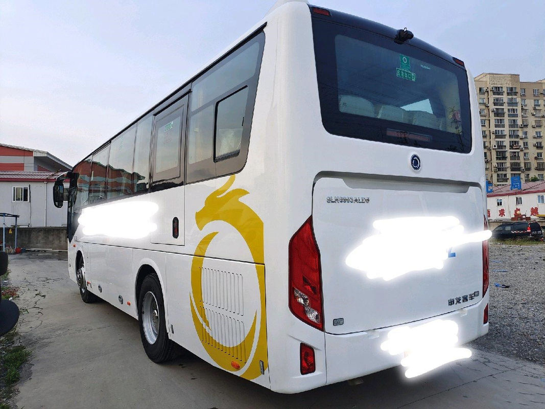 38 مقعدًا جديدًا للحافلة السياحية ماركة Sunlong SLK6903 هيكل الوسادة الهوائية 2020 Euro6 New Coach Bus Low Kilometer Yuchai Rear Engine