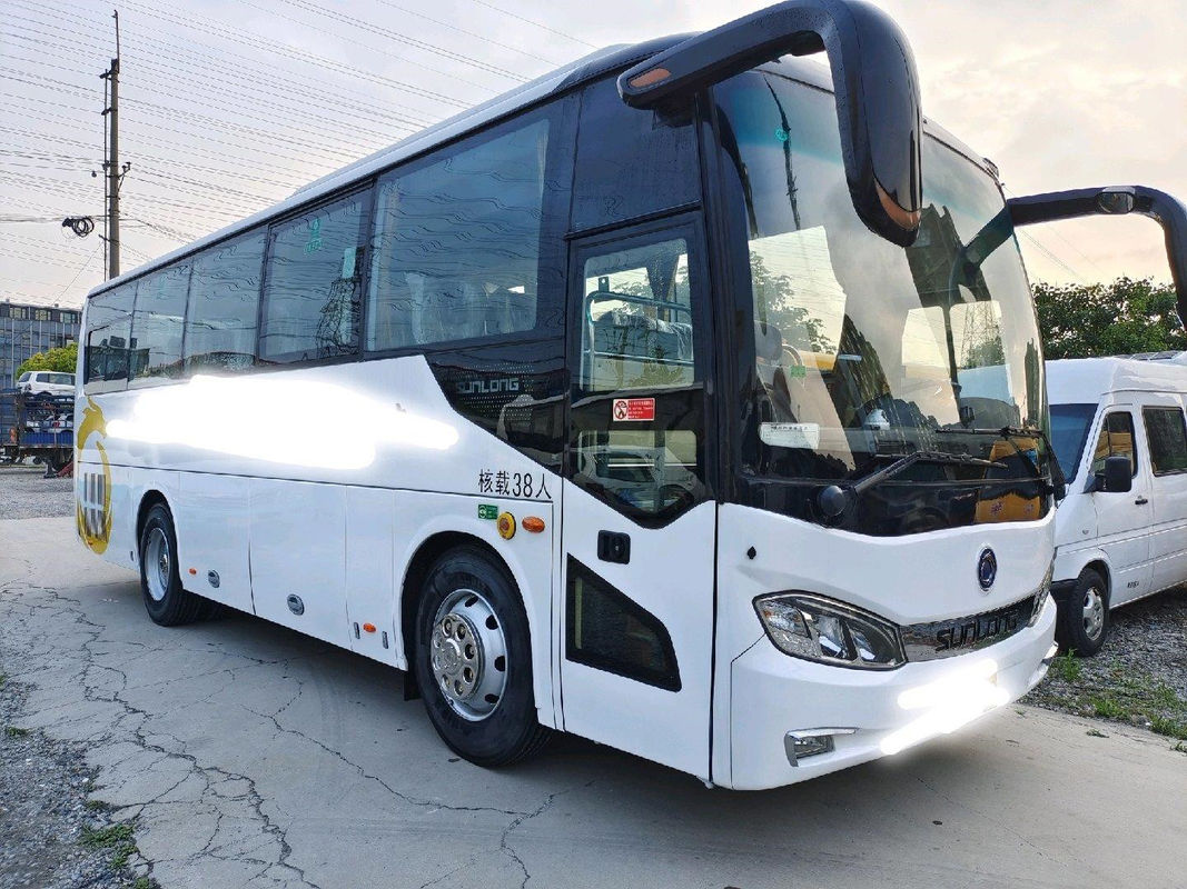 38 مقعدًا جديدًا للحافلة السياحية ماركة Sunlong SLK6903 هيكل الوسادة الهوائية 2020 Euro6 New Coach Bus Low Kilometer Yuchai Rear Engine