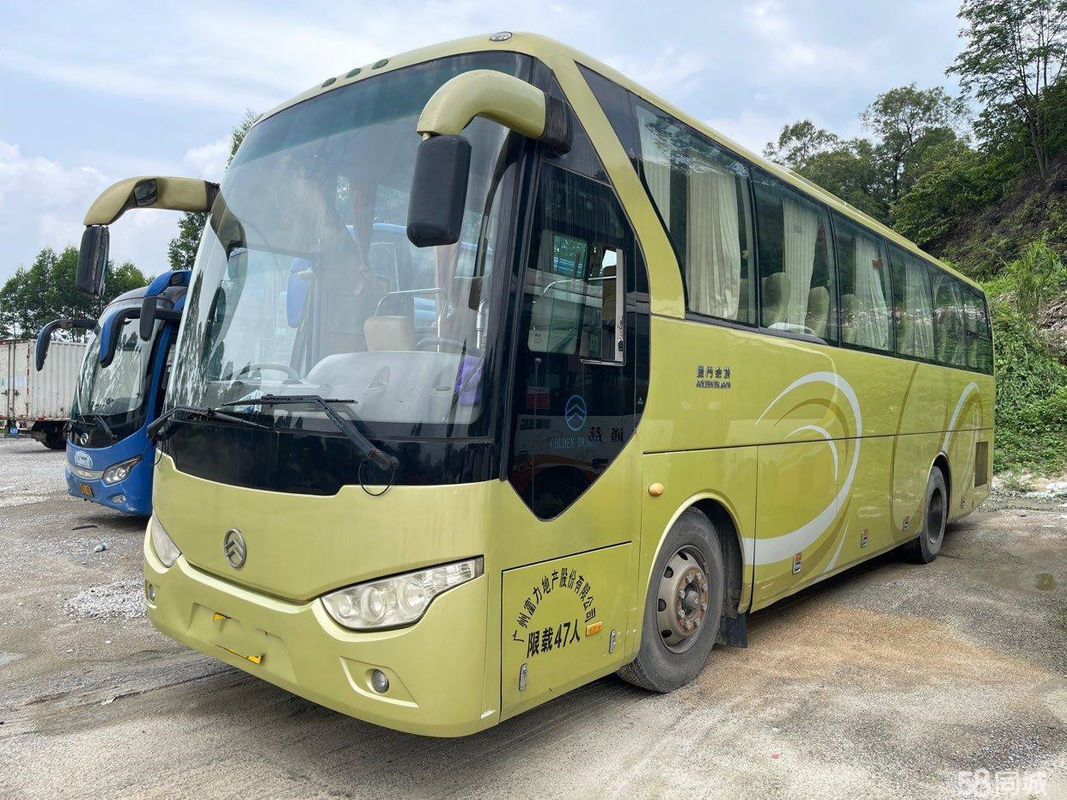 Golden Dragon Used Coach Bus 47 مقعدًا هينو J08E المحرك الصلب الشاسيه Euro III Single Doors