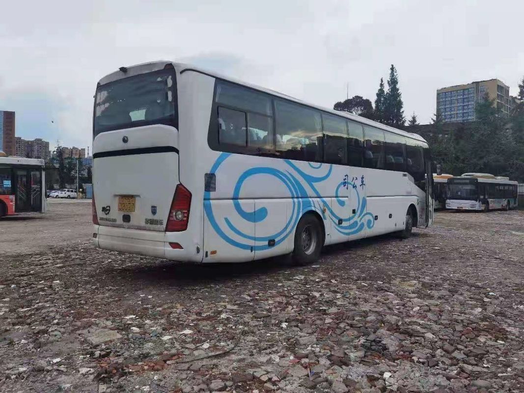 تستخدم Yutong Bus ZK6122 49 مقعدًا بهيكل فولاذي أبواب مزدوجة مستعملة حافلة ركاب محرك اليد اليسرى WP.10 المحرك الخلفي