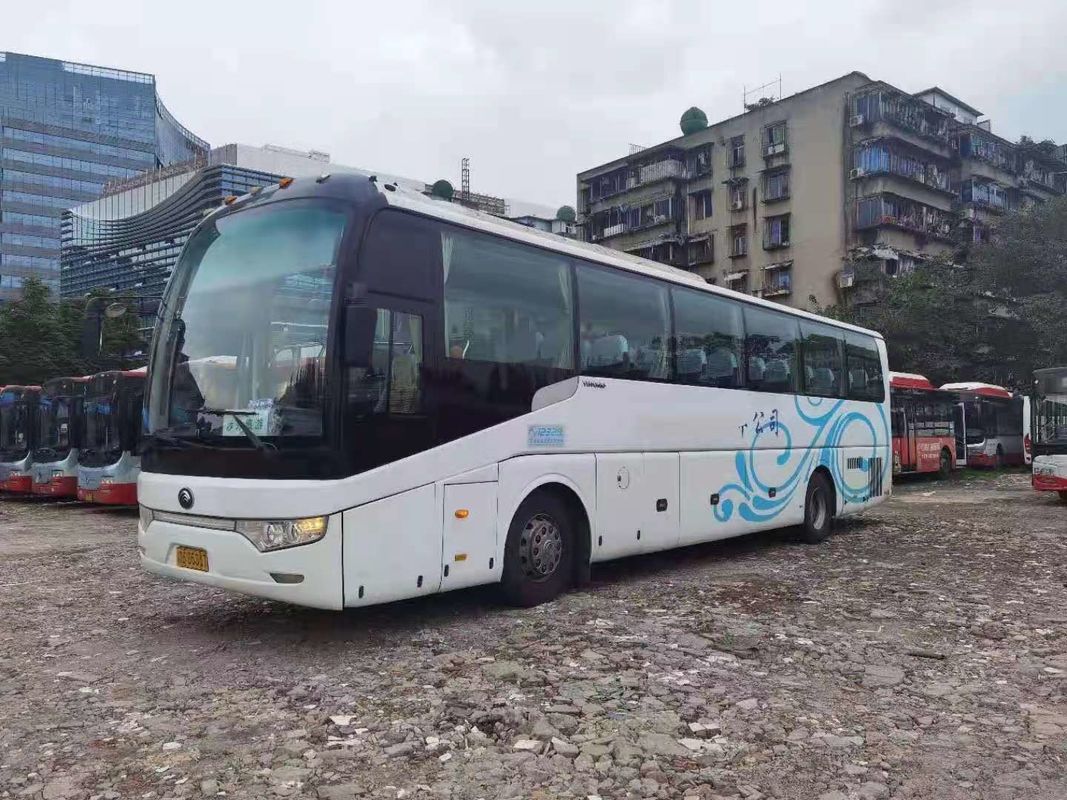 تستخدم Yutong Bus ZK6122 49 مقعدًا بهيكل فولاذي أبواب مزدوجة مستعملة حافلة ركاب محرك اليد اليسرى WP.10 المحرك الخلفي