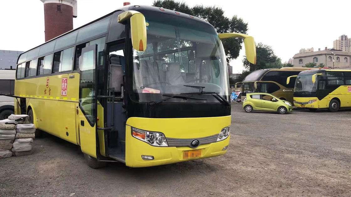 51 مقعدًا مستعمل Yutong ZK6107 Bus Used Coach Bus 2012 Year 100km / H Steering LHD NO حادث