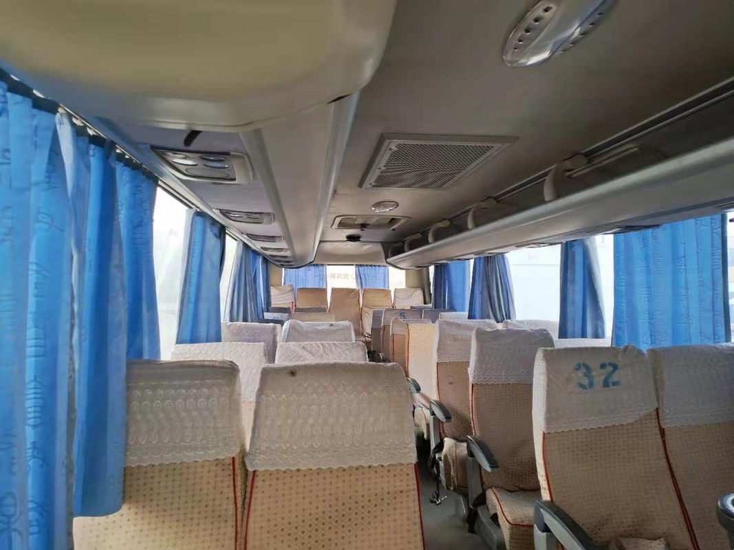 تستخدم Kinglong Bus XMQ6859 35Seats Steel Cha هيكل حافلة سياحية باب واحد خلفي محرك Euro III