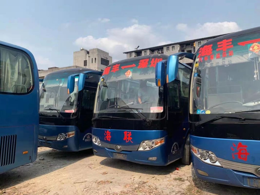41 مقعدًا تستخدم Yutong ZK6107 Bus Used Coach Bus 2013 Year 100km / H Steering LHD NO حادث