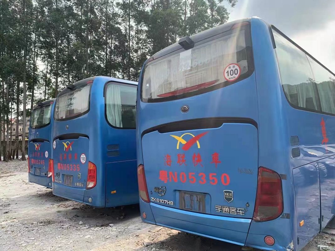 41 مقعدًا تستخدم Yutong ZK6107 Bus Used Coach Bus 2013 Year 100km / H Steering LHD NO حادث