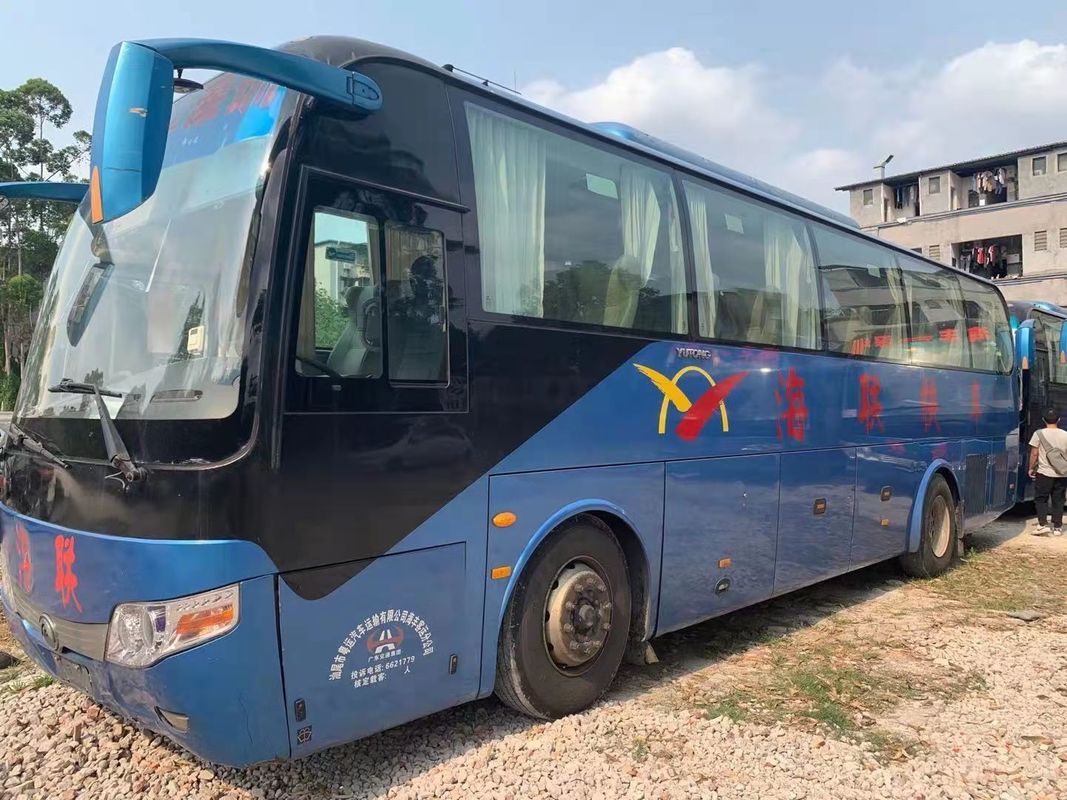 41 مقعدًا تستخدم Yutong ZK6107 Bus Used Coach Bus 2013 Year 100km / H Steering LHD NO حادث
