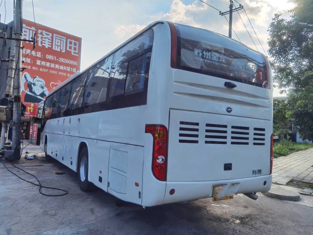 نموذج المحرك الخلفي للحافلة المستعملة Higer KLQ6129 Good Passengers Bus 53 مقعدًا خلفي محرك Weichai 215kw Euro III