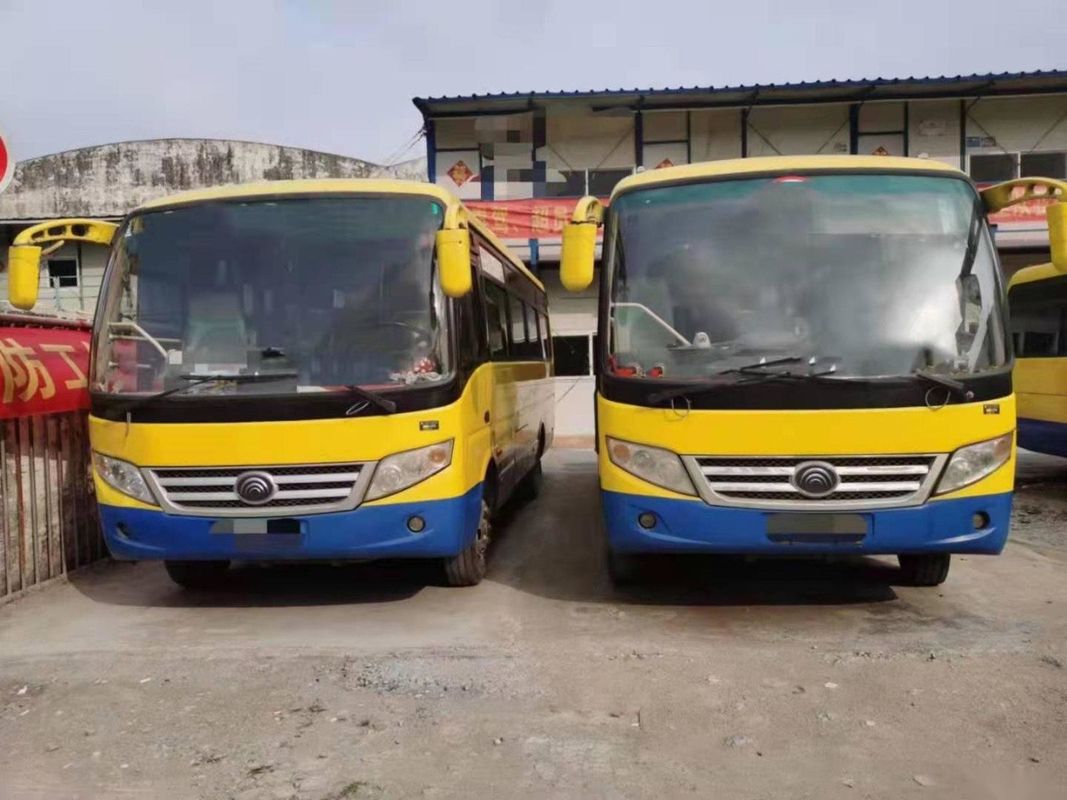 تستخدم Yutong Mini Bus ZK6720d محرك أمامي 95kw Yuchai Good Passenger Bus Euro IV 26seats