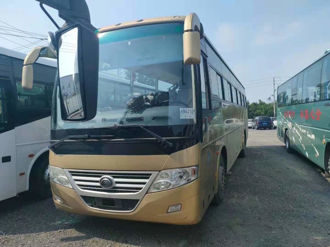 وصول جديد 54 مقعدًا 2012 سنة مستعملة Yutong Bus ZK6112D محرك أمامي للسائق LHD بدون حوادث