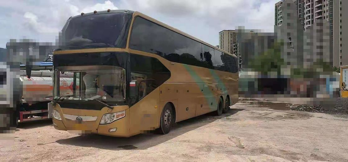 65 مقعدًا 2010 سنة مستعملة محرك ديزل Yutong Bus ZK6147D ثنائي المحور LHD