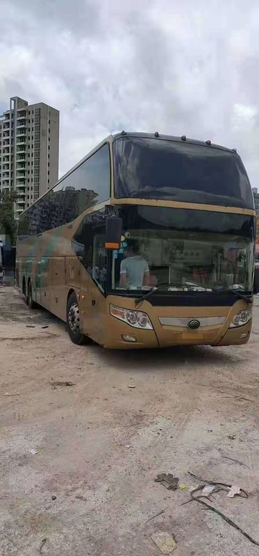 65 مقعدًا 2010 سنة مستعملة محرك ديزل Yutong Bus ZK6147D ثنائي المحور LHD