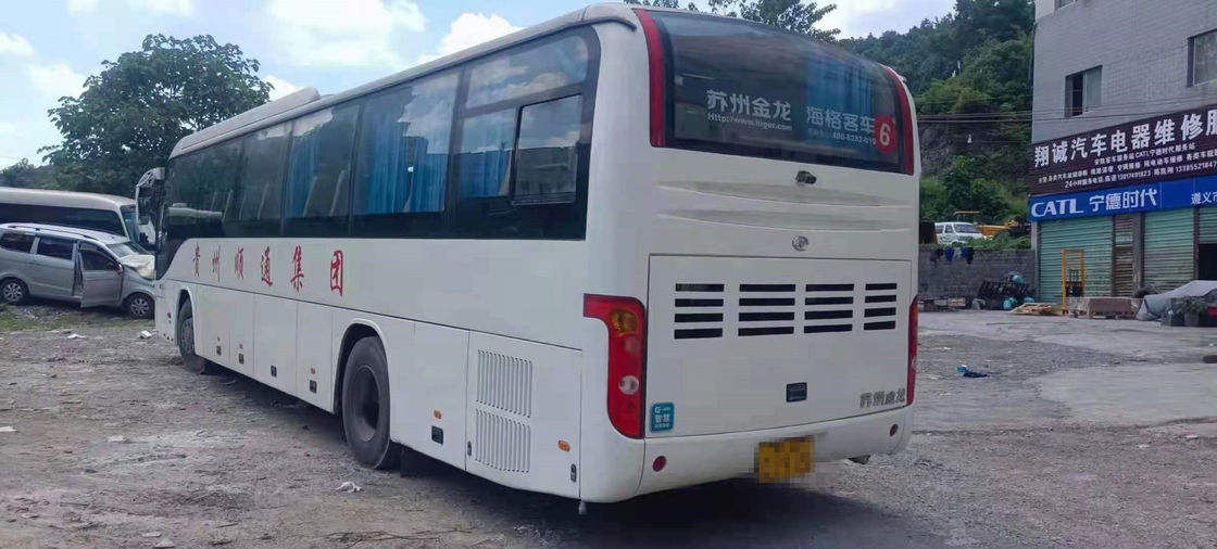 وصول جديد حاليًا مستعمل Higer KLQ6129TA Coach Bus 53 مقعدًا محرك ديزل حافلة مستعملة مع محرك Yuchai