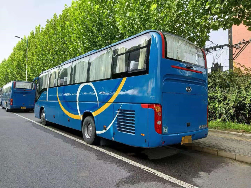 مستعملة Higer Bus Coach Airbag الشاسيه للمدرب السياحي Dingle Door مع AC / TV 51seats