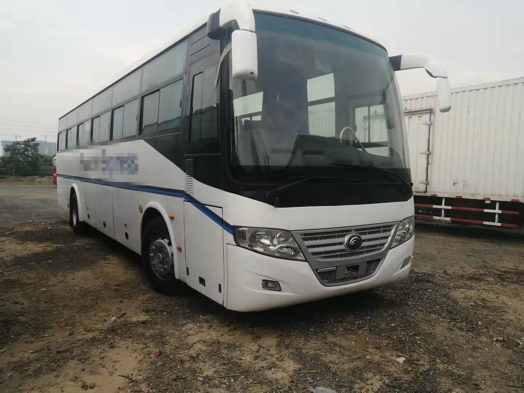54 مقعدًا 2014 سنة محرك أمامي للحافلة مستعملة RHD سائق التوجيه تستخدم Yutong Bus ZK6112D بدون حوادث