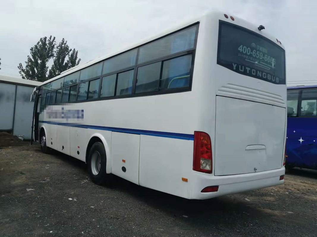 54 مقعدًا 2014 سنة محرك أمامي للحافلة مستعملة RHD سائق التوجيه تستخدم Yutong Bus ZK6112D بدون حوادث