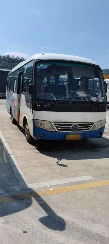 2014 سنة 28 مقاعد حافلة مستعملة حافلة Yutong ZK6729 مع محرك ديزل للسياحة