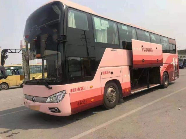 Yutong 39 مقعدًا حافلة مستعملة 2019 سنة Euro IV حافلة حافلات مستعملة ZK6118 Weichai محرك خلفي 336kw