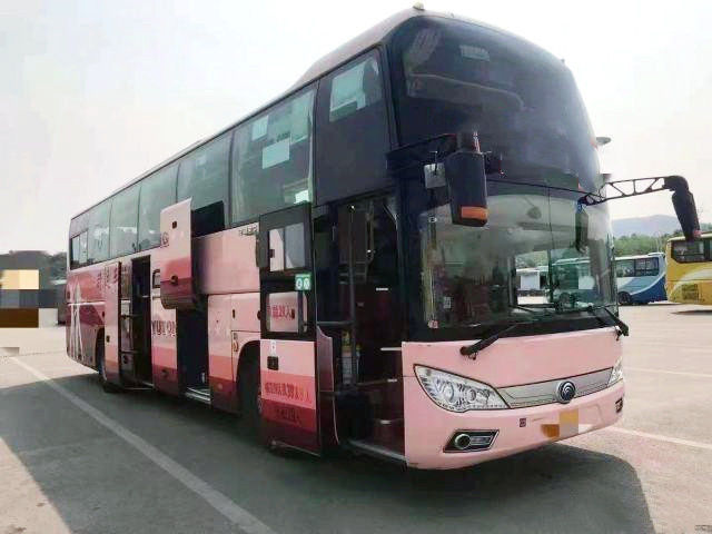 Yutong 39 مقعدًا حافلة مستعملة 2019 سنة Euro IV حافلة حافلات مستعملة ZK6118 Weichai محرك خلفي 336kw