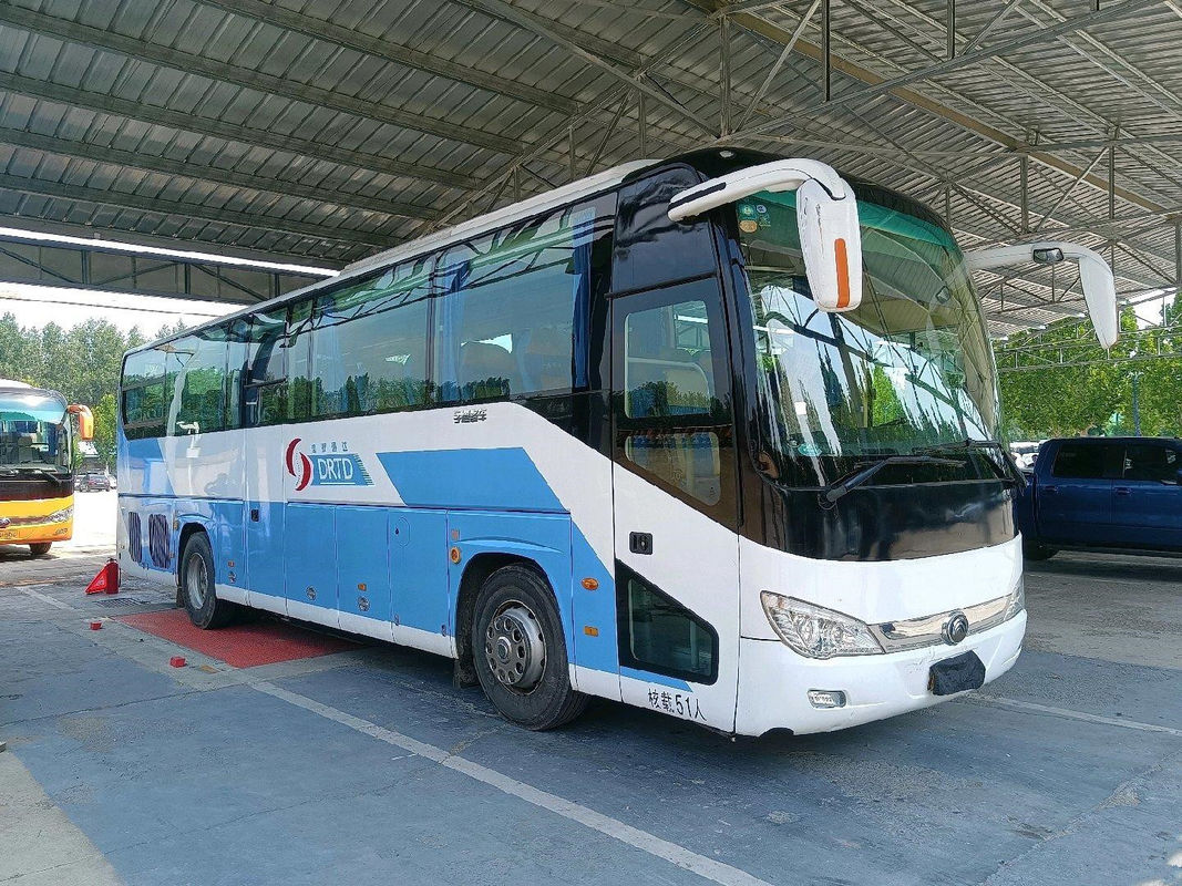 2015 سنة 51 مقعدًا أبواب مزدوجة Zk6119 تستخدم حافلات Yutong مع مقعد جديد بطول 40000 كيلومتر