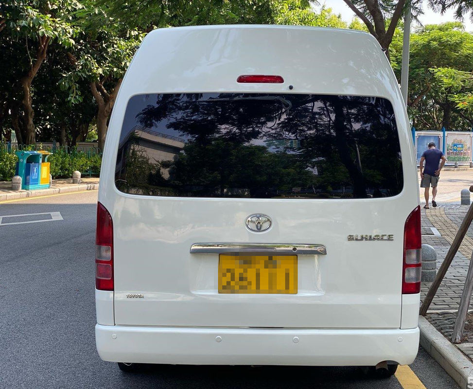High Roof 2005 Year 13 Seats Gasoline مستعمل Toyota Hiace مستعمل Mini Bus ناقل حركة أوتوماتيكي