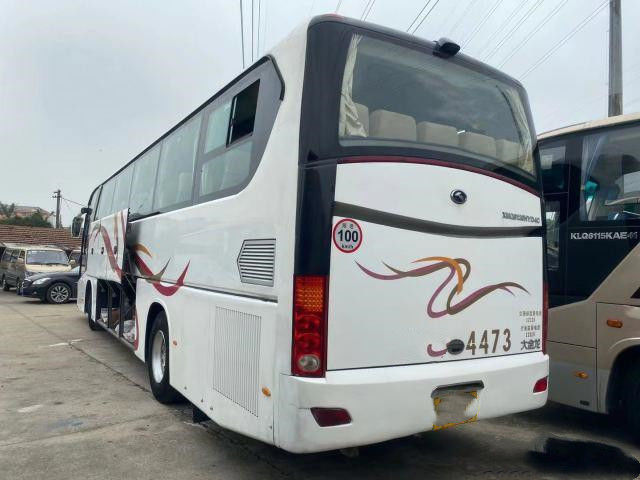 تستخدم Kinglong Bus 53 Seats Double Doors Coach Bus XMQ6129 Left Steering